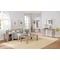 Alaterre Furniture Woodstock Acacia Wood with Metal Inset Media Console Table, Brushed Driftwood ANWO1026 - alternate 3